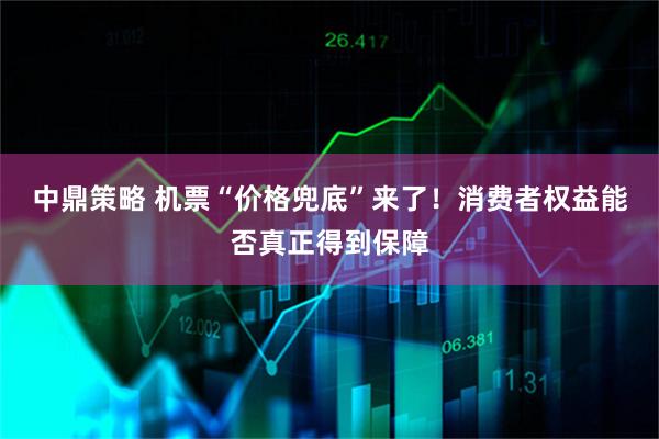 中鼎策略 机票“价格兜底”来了！消费者权益能否真正得到保障