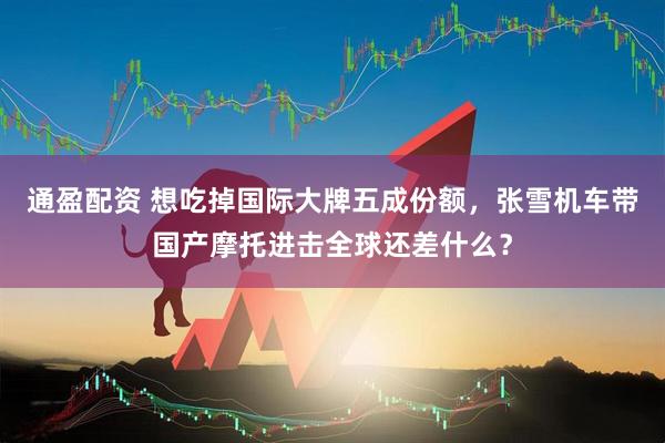 通盈配资 想吃掉国际大牌五成份额，张雪机车带国产摩托进击全球还差什么？
