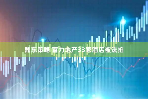 鼎东策略 富力地产33家酒店被法拍