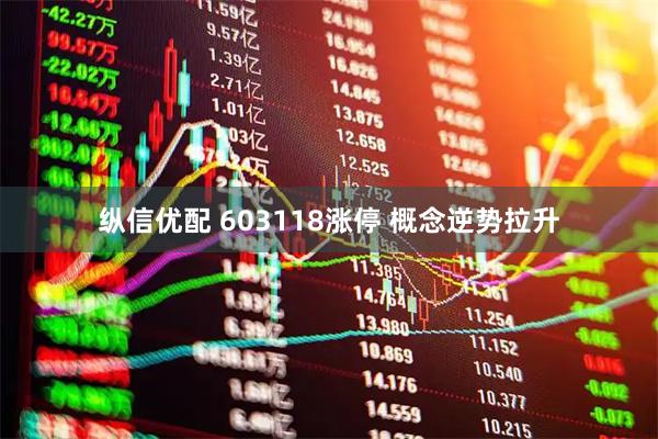 纵信优配 603118涨停 概念逆势拉升